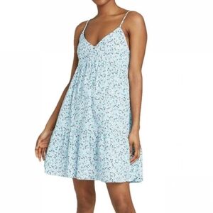 Wild Fable Light Blue Floral Cami Dress Small